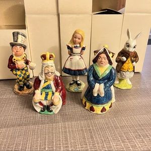 Royal Doulton Alice in wonderland figurines